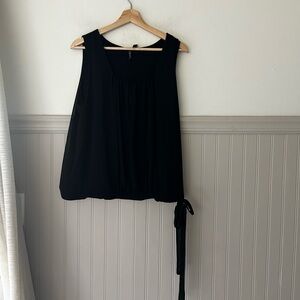 ⭐️ NEW Relativity Large Black Sleeveless Blouse with Tie on Side